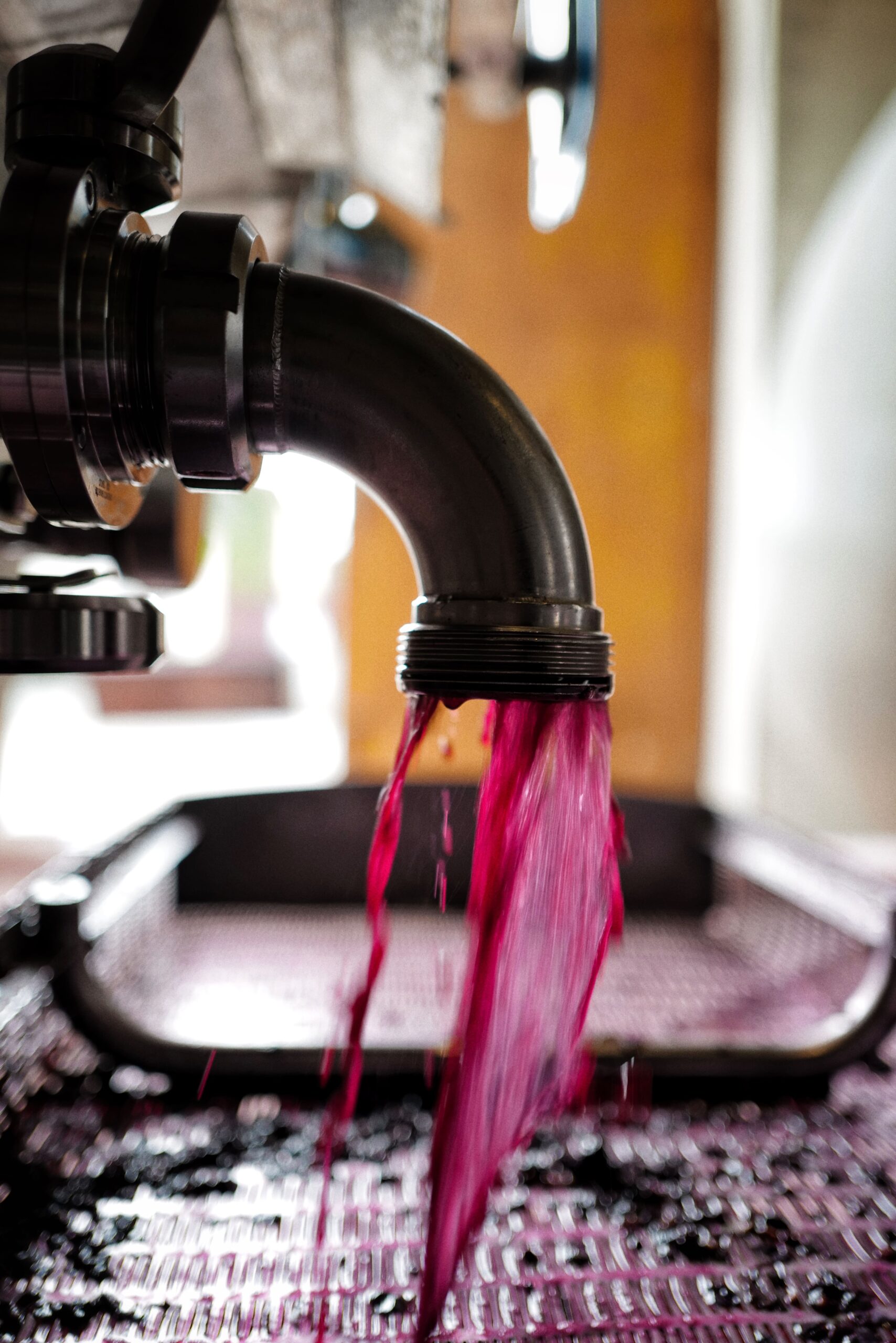 Écoulage des jus de l'année